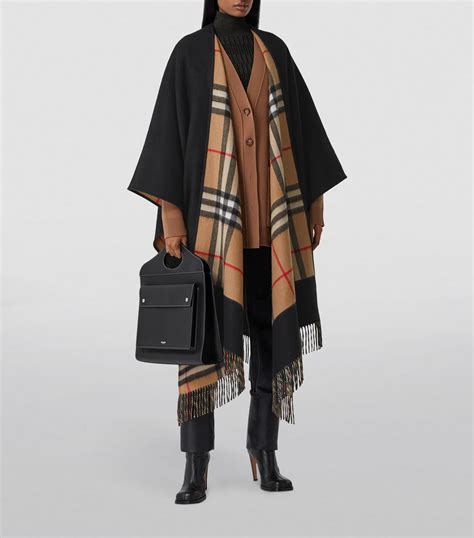 giacca di tweed burberry|burberry cashmere cape jacket.